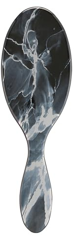 WetBrush Original Detangler Hair Brush with Ultra Soft Intelliflex Bristles to Gently Separate Knots With Ease, Does Not Rip Hair, For All Hair Types, Metallic Marble Collection, Onyx