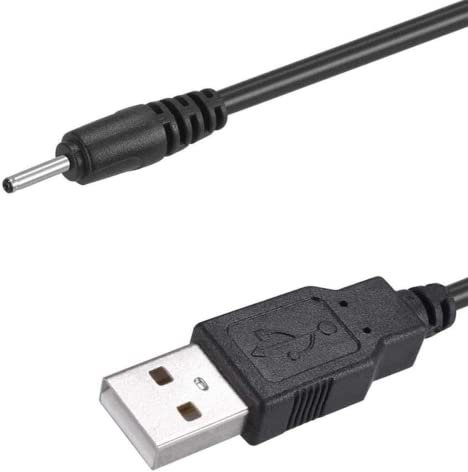RUITEXUN Cavo da USB a CC da 2,0 mm, 1 m, USB tipo A maschio a DC 2,0 mm x 0,6 mm, 5 V CC, adattatore di alimentazione, connettore per cavo di ricarica