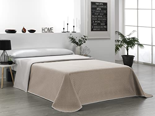 Martina Home Copriletto BOUTI Diamond 135 Lino Pelle