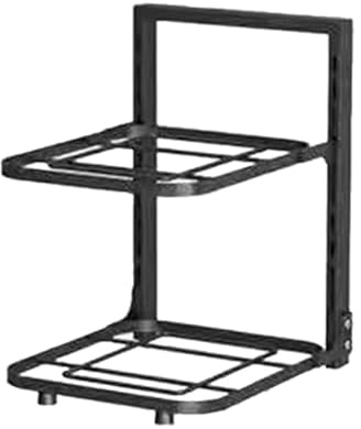 Organizador de Sartenes y Ollas, Estante Organizador de Ollas y Sartenes, Organizador de Ollas de Esquina Redonda de Cojinete Fuerte Multicapa para Almacenamiento de Armario de Cocina(2 Tier)
