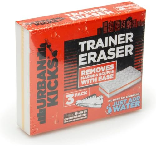 Citystores® UK Trainer Eraser Sponge Removes Marks & Scruffs With Ease Sneaker Cleaner Trainer Creps Dirt Remover Stain 3 Pack 6740