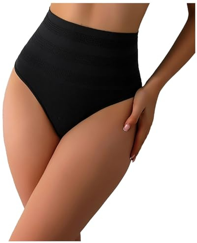 Gaine Ventre Plat Femme Invisible Short Taille Haute Culotte Gainante sans Couture Grande Taille Shapewear Coton String Gainant Waist Trainer Culottes Sculptante