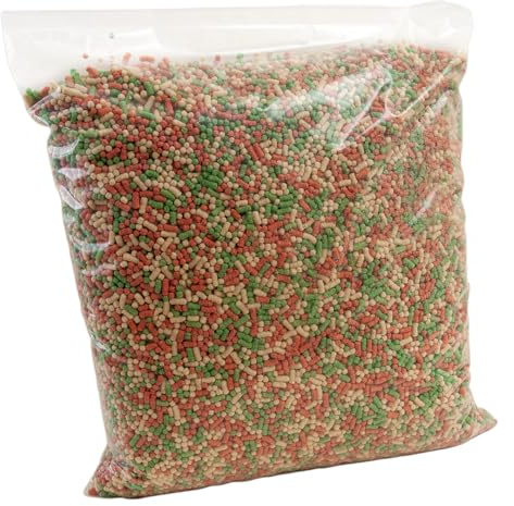 Walters Pond Food for Goldfish, Koi, Carp and all Cold Water Pond Fish. Nutritionally balanced complete floating fish food with natural ingredients (2kg bag, Walters Variety Supermix (lightweight))