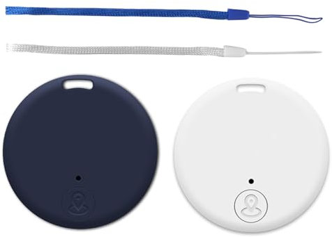 Schlüsselfinder GPS Tracker Tag für iOS/Android App mit Alarmton, Bluetooth Android Tag für Kinder, Haustiere, Smart Finder, Schlüssel Finder für Taschen, Geldbörsen, Rucksäcke, Schlüsseln & Fahrrad