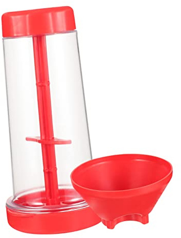 SOLUSTRE Handheld Flour Sifter Fine Mesh Baking Sieve Plastic Round Shape Strainer for Kitchen Cooking Manual Flour Sifting Tool for Baking and Household Use