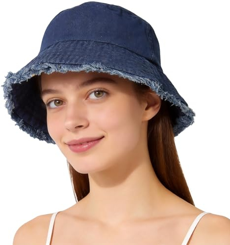 kiptyg Gorro Pescador Hombre Mujer, Sombrero Hombre Mujer Verano, Sombrero Pescador, Fácil de Doblar, Protección UV, para Pesca, Picnics, Camping, Playas, Senderismo, Regalos Festivos (A)