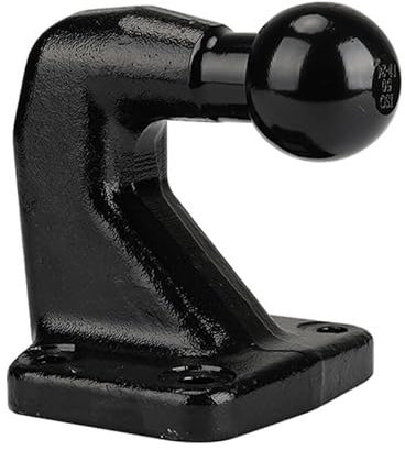 Placa de Fijación para Enganche de Remolque con Bola, de Alta Resistencia, Capacidad de Carga 3500 kg / 250 kg (25 kN / 2.5 kN), para Puente de Remolque con Distancia Entre Agujeros de 83 mm x 56 mm,