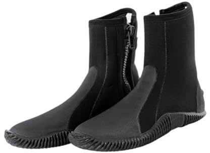 Okiyakusama Stivali da Sub, Scarpe in Neoprene per Sport Acquatici con Punta Rinforzata, Profilo Antiscivolo E Fodera Calda per Vela E Nuoto, 4