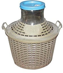 Bouchonnerie Jocondienne GC10 – Garrafa Entourage Plast Gran Cuello Cristal Transparente, 34 x 34 x 37 cm 10 l