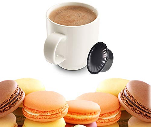 KICKKICK 10 Capsule Macaron alla Mandorla Compatibili con Lavazza A Modo Mio - Bevanda Solubile in Cialde
