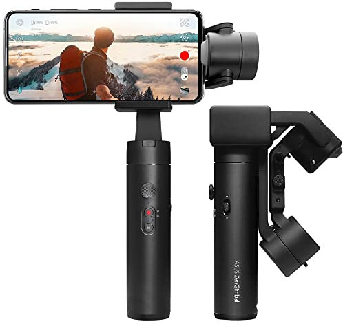 ASUS Zen Gimbal 3-Axis phone stabilizer Foldable, Handheld, 1/4 Screw Tripod, Full 360° Vortex Mode, Wide-Angle Shot, Face/Object Tracking, Motion Time Lapse, Panorama, Android & IOS Compatible