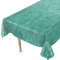 Tischdecke abwaschbar Wachstuch Wachstuchtischdecke 240 x 140cm Schnittkante Leinen Textil Optik Türkis Gartentischdecke Wachstuch