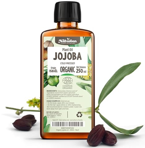 Olio di Jojoba Biologico 250 ml - Puro & Naturale - Pressato a Freddo