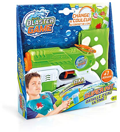 Canal Toys - Hydro Blaster EXT 006- Wasserpistole und wasseraktivierte Weste, Spritzpistole mit farbwechselnder Zielweste, Soaker-Wasserpistole, perfekt für Sommer, Pool und Garten, Super Kit