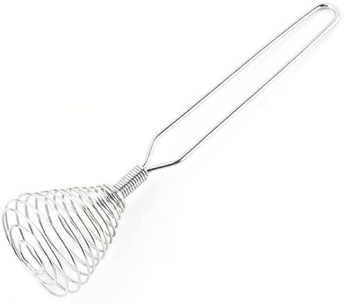 NOOFIE Fruste per Uova per Cucinare Mini frullini per Uova, Bevande Latte caffè Schiuma Frusta, Frullatore per Uova Utensili in Acciaio Crema per mescolare Molla Frusta a Spirale Multifunzione