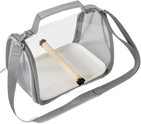 Vmiorzq Borsa da trasporto per pappagalli, trasportino per parrocchetti con posatoio, calopsitta, piccola gabbia per il trasporto di animali domestici, parrocchetti, piccioncini, calopsitte