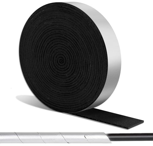 Pipe Insulation Foam Wrap, 2.4 x 32.8 Ft Outdoor Foam and Foil Pipe Wrap, Insulation Tape Self Adhesive for Winter Freeze, Protection Insulation Wrap for Cold Hot Water Pipes