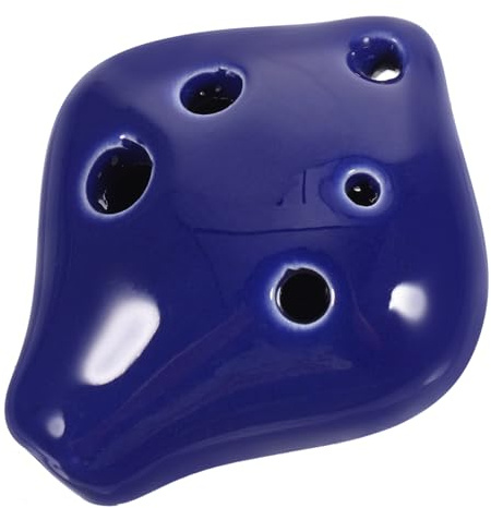 SOIMISS Ocarina in Ceramica Portatile per Principianti Strumento Musicale Soprano C Chiave Design Semplice e Resistente per Regalo Speciale