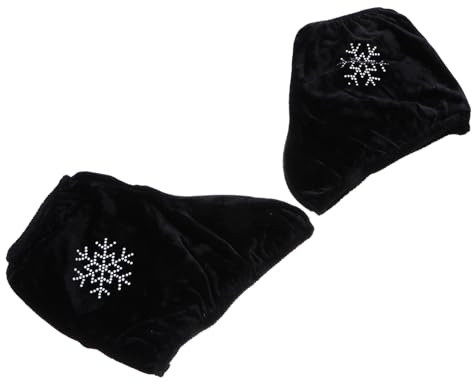DOITOOL Protectores para Patines de Hielo Elásticos, Funda para Zapatos de Skate de Tela Suave en Color Negro, Talla S, Aptos para Patines Artísticos y Hockey, Ideales para Patinaje