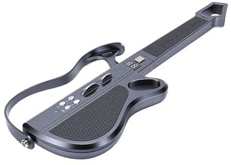 UPALDHOU Chitarra Intelligente Senza Corde, Strumento Musicale Giocattolo per Chitarra Elettrica per Bambini Ricaricabile con Luci a LED per Ragazze di età Superiore a 3 Anni (BLACK)