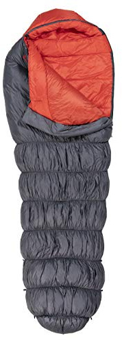Klymit Wild Aspen Lightweight Dual Fill Mummy Sleeping Bag, Bag, 0°F Cold Weather Sleeping Bag for Camping, Hiking, and Backpacking, Gray, Large