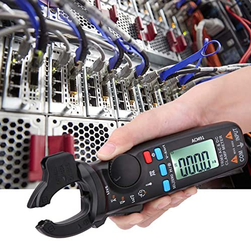 1mA AC/DC Current Digital Clamp Meter, True RMS 6000 Counts Meter Low Impedance Tester ACM91