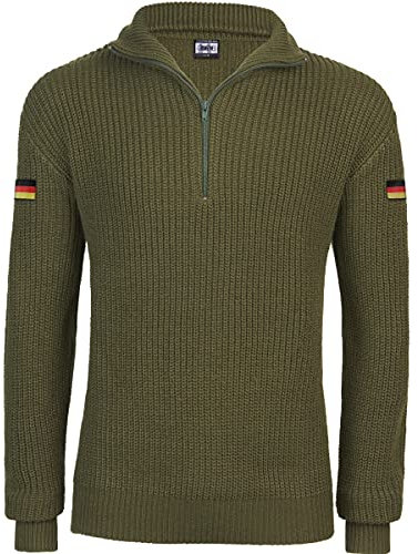 BWuM Bundeswehr Troyer mit Flaggen, Größe:M, Farbe:Oliv