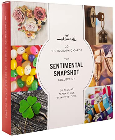 Hallmark Galleri tomma kort – Multipack med 20 i 20 blandade fotografiska mönster