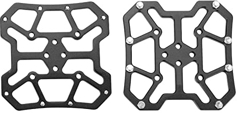 Hominas 1 Pair Click Pedal Adapter, Aluminium Alloy Click Pedal Platform Adapters for SPD (Black)