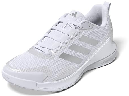 adidas Damen Novaflight 2 Indoor Shoes Sportliche Schuhe, Cloud White/Silver Metallic/Cloud White, 42 EU