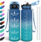 HoneyHolly Wasserflasche 1l, Auslaufsicher, Trinkflasche für Kohlensäurehaltige Getränke, Wasserflasche BPA-Frei, Trinkflasche mit Strohhalm, Trinkflasche Sport für Schule, Fahrrad, Fitness