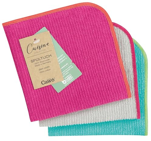 Cawö Spültücher Trio 550 pink/türkis - 21