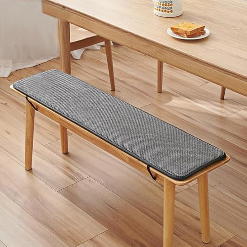 Homesally Bankauflage Outdoor, Sitzkissen Bank Innenbereich, Stuhlkissen Bankkissen für Outdoor Gartenbankauflage, Waschbar rutschfeste Sitzpolster,Dark Grey,30x100cm