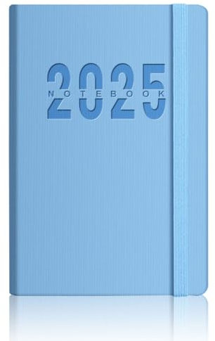 Kalender 2025, Tag pro Seite, akademischer Kalender 2025, für Milchprodukte, A5, Wochenplaner, weicher Einband, A5, Tagesplaner, Monatsplaner, mit bunten Monatskarten