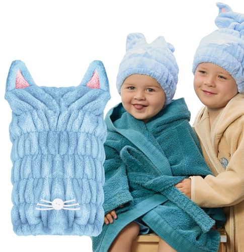 Glov Barnhandduk Turban För Badtid Vattenabsorberande Mjuk och Komfortabel Rolig Superhjälte Barnprodukter och Barnaccessoarer Huvudhandduk För Pool Avslappning