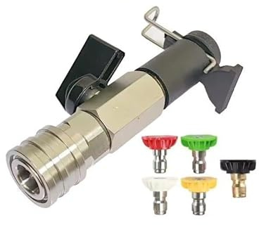 Válvula de bola para lavadora de alta presión con interruptor de encendido y apagado rápido - 4500 PSI