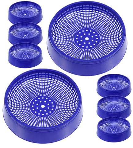 LOEFLIFA Set 8 Ciotole per Nido di Piccioni in Plastica Base Antiscivolo, Accessori per Allevamento e Schiusa Uova, Compatibili Diverse Razze e Piccoli Uccelli, per Allevatori e Corse