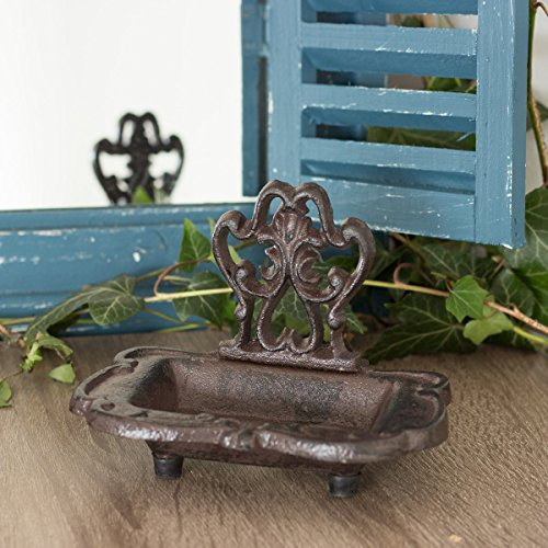 Antikas - Jabonera rústica, soporte para jabón como antiguo, dispensador de jabón en estilo rústico.