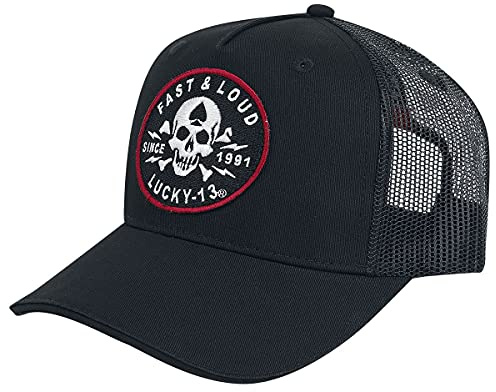 Lucky 13 Casquette Camionneur Fast and Loud Unisexe Casquette Noir 60% Polyester, 40% Coton
