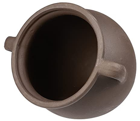 VOCOSTE 4.17x4.84x3.86 Inches Aquarium Hideaway Rock Cave, Resin Fish Tank Decoration Stone for Aquatic Pets to Breed Play Rest, Brown