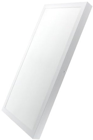 M Ledme - Plafoniera superficie pannello LED 60 x 30 cm 24 W, con selettore di colore bianco caldo, neutro o freddo (CCT), 2400 lumen, luci LED per cucina o stanza, driver incluso.