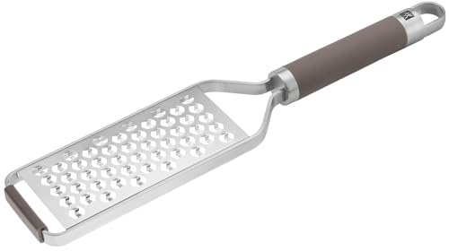 ZWILLING Pro Reibe mit Zwei-Wege-Reibtechnologie, rostfreier Edelstahl, Schutzhülle, feine Reibefläche, für Käse, Obst, Gemüse, 34 cm