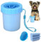 Pfotenreiniger für Hunde, Weich und Komfortabel Paw Cleaner, Tragbare Silikon Haustierpfotenreiniger, mit 3 Handtuch für Katzen und Hunde Paw Washer(blau)