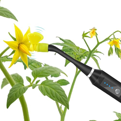 RUNWUSHENG Strumento per l'impollinazione delle piante, impollinatore vibrante ricaricabile tramite USB, per colture in serra come pomodori e fragole