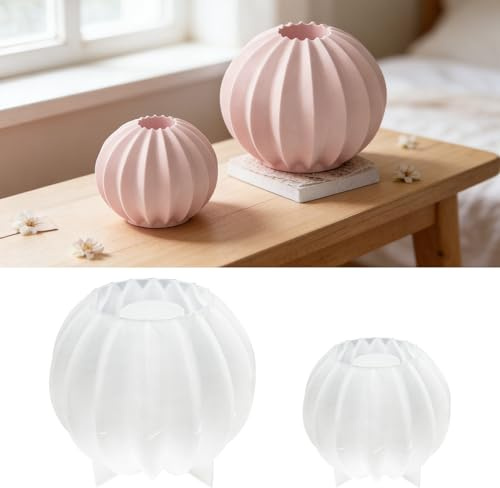 TZEKING 2 Pezzi Stampi per Candele Ciotola in Silicone,Stampo per Candele Stampi in Silicone da Colata per Resina Epossidica