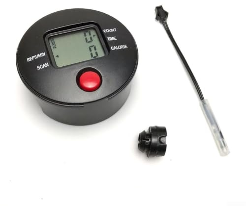 Stegräknare monitor för Mini Steppers 76 mm diameter rör - digital display med SM-kontakt - spårar steg tid kaloriförbrända