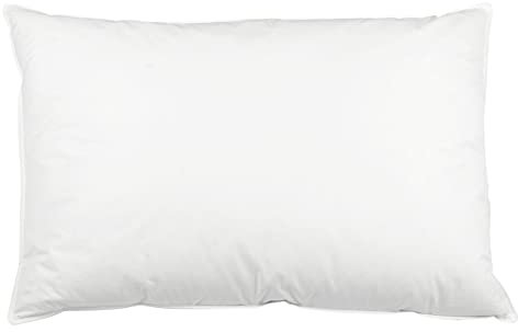 ZOLLNER Kopfkissen - Füllung aus 100% Federn - Bezug aus hochwertiger Baumwolle - Made in Germany – waschbar bis 60°C - 60x80 cm - Hotelqualität - Oeko Tex® Zertifiziert