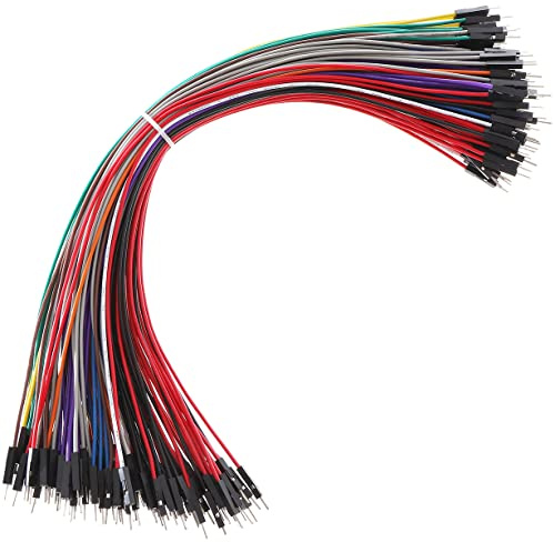Breadboard Jumper Wires 20AWG, Bestlus Exklusiv Kabel Steckbrücken Jumper Steckbrücke Kabel 30 cm F/F, 10 Colors, Pack of 120, Square Head 0.1'' für (12'', M/M)
