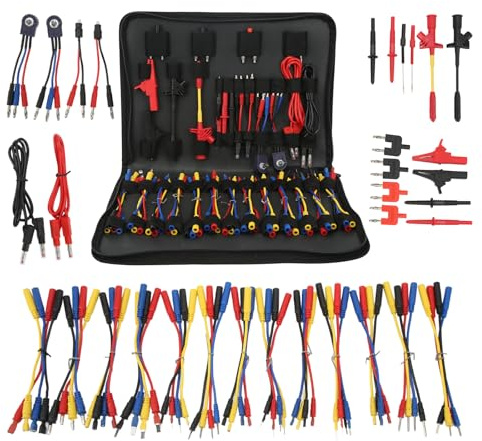 Kit de Fils de Test Automobile, Sonde Arrière, Pince de Test de Perçage D'isolation, Multimètre, Testeurs électriques, Connecteurs de Fil, Outils de Diagnostic Automatique pour Réparation de Voiture