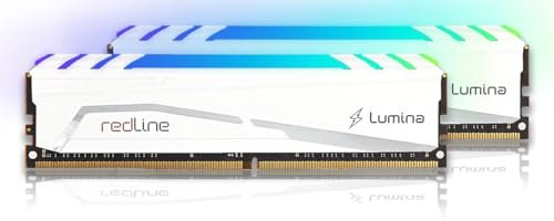 DIMM 32 GB DDR5-6000 (2x 16 GB) Dual-Kit (weiß, MLB5C600DDDM16GX2, Redline Lumina White)